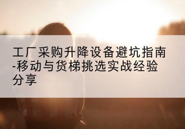 栾城移动式升降机怎么选-工厂采购升降设备避坑指南-移动与货梯挑选实战经验分享